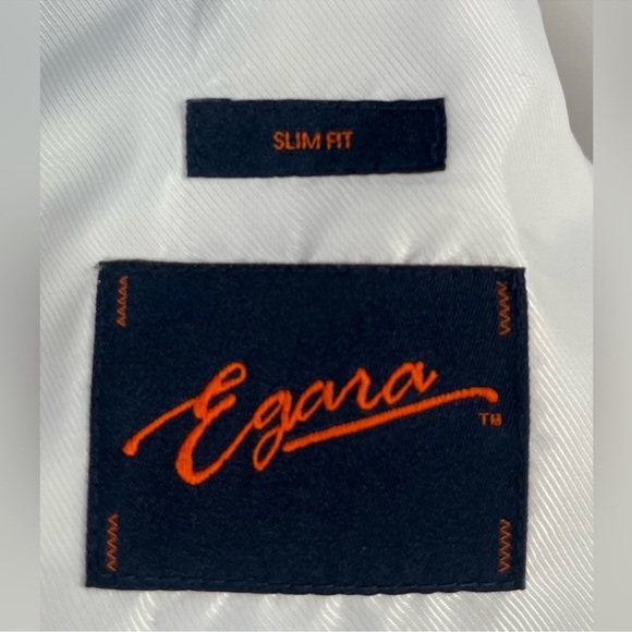 Egara White and Black Tuxedo Jacket with Shawl Collar - Picture 3 of 9